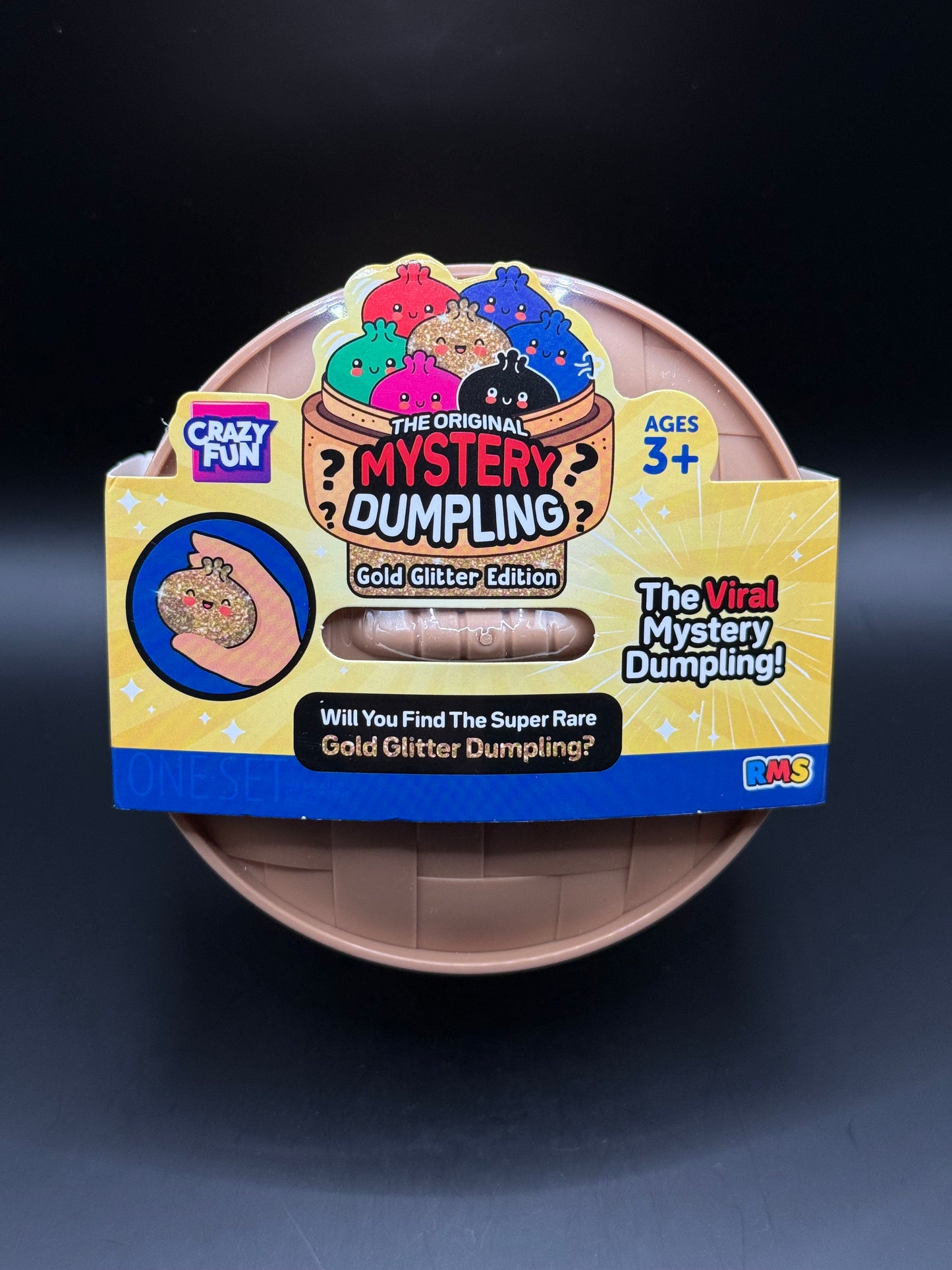 Crazy Fun RMS Mystery Squishy Dumpling - Gold Glitter Edition