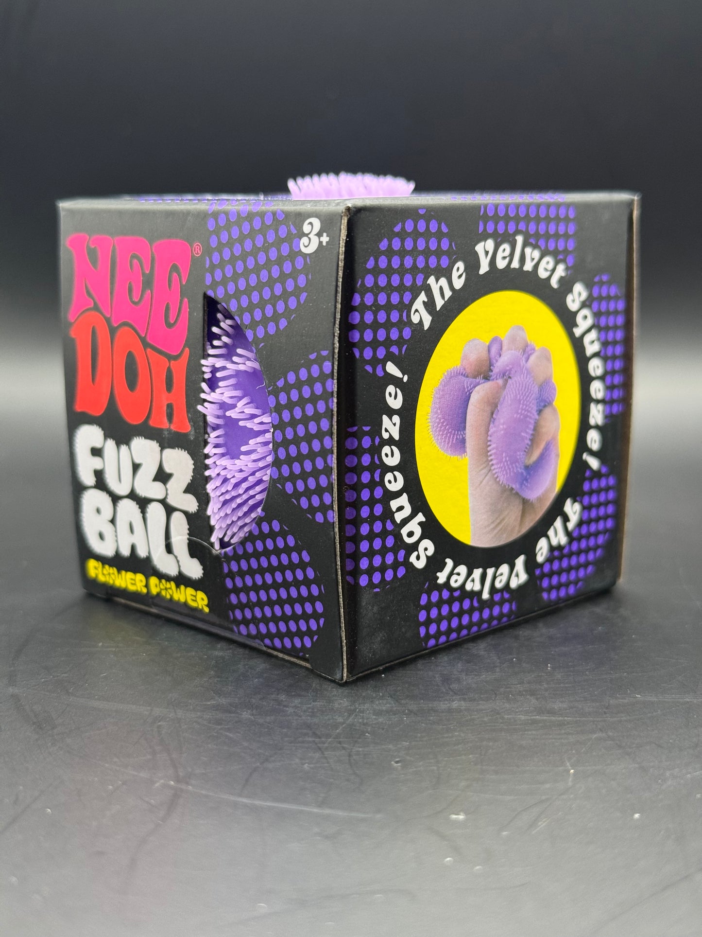NeeDoh Fuzz Ball Flower Power (Purple)