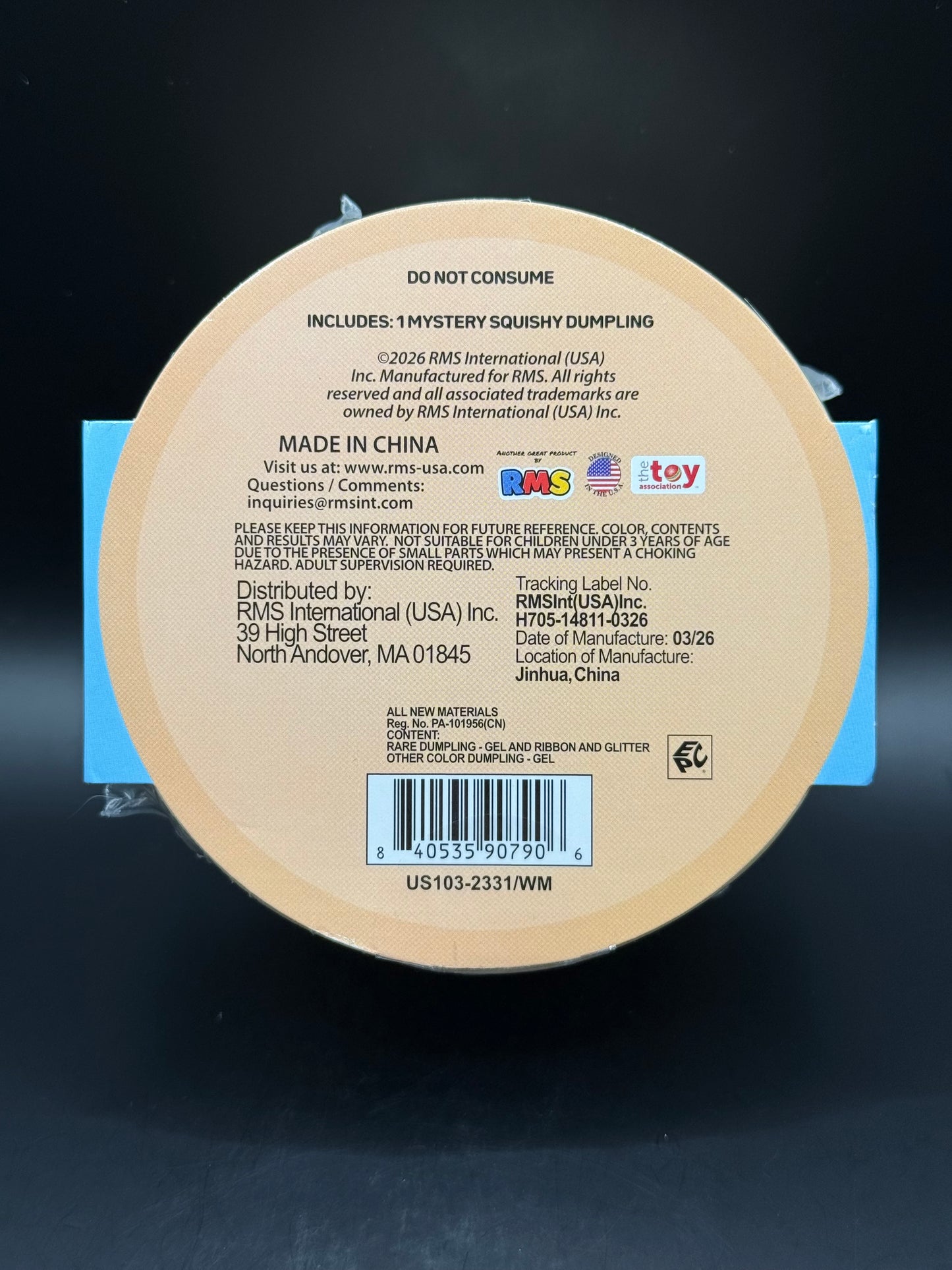 Crazy Fun RMS Mystery Squishy Dumpling - Rare Ruby Edition (Walmart Exclusive)