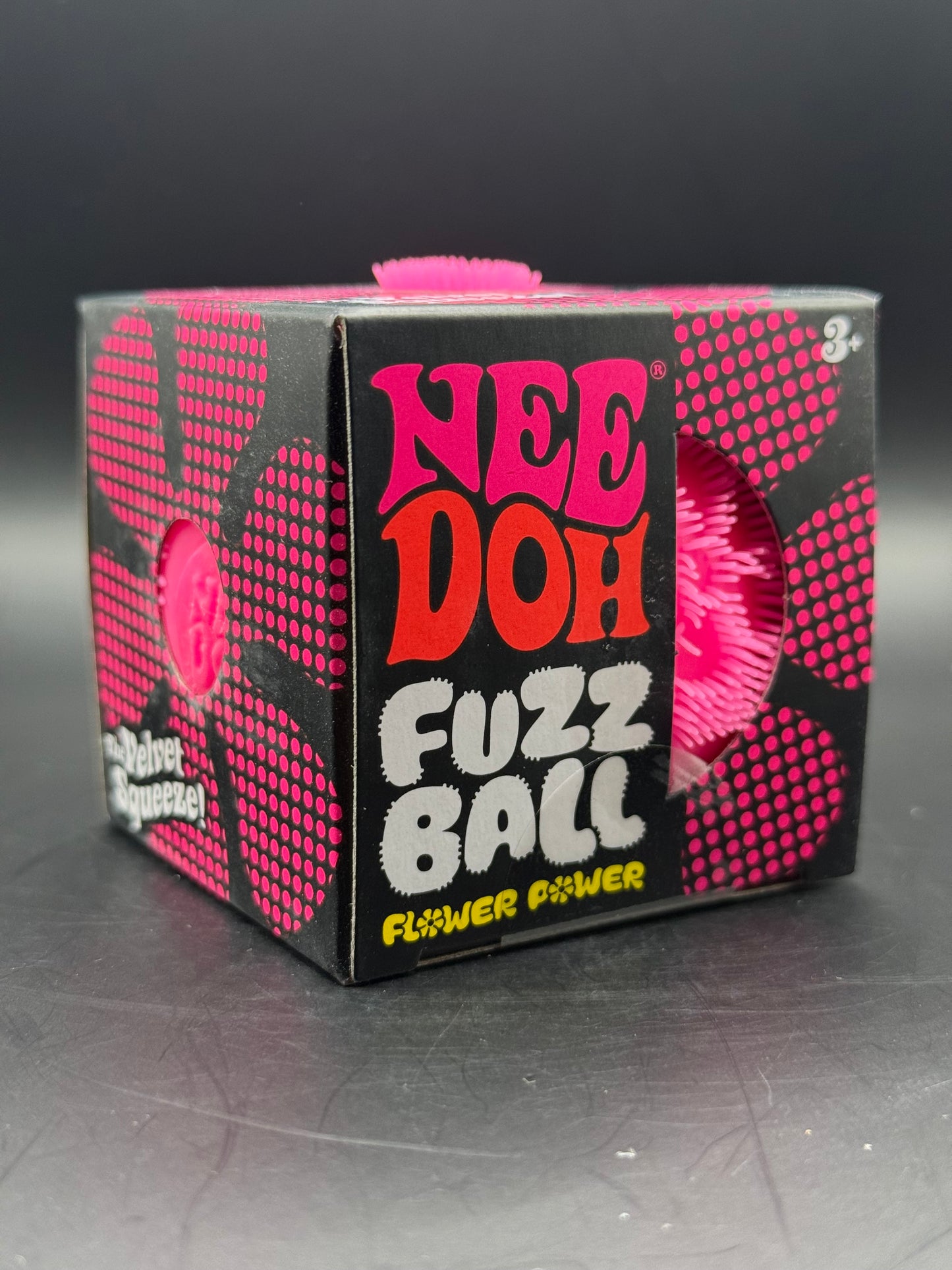 NeeDoh Fuzz Ball Flower Power (Pink)