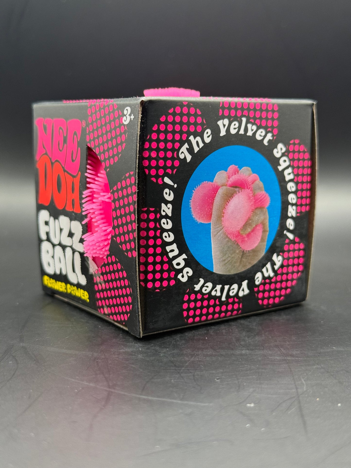 NeeDoh Fuzz Ball Flower Power (Pink)