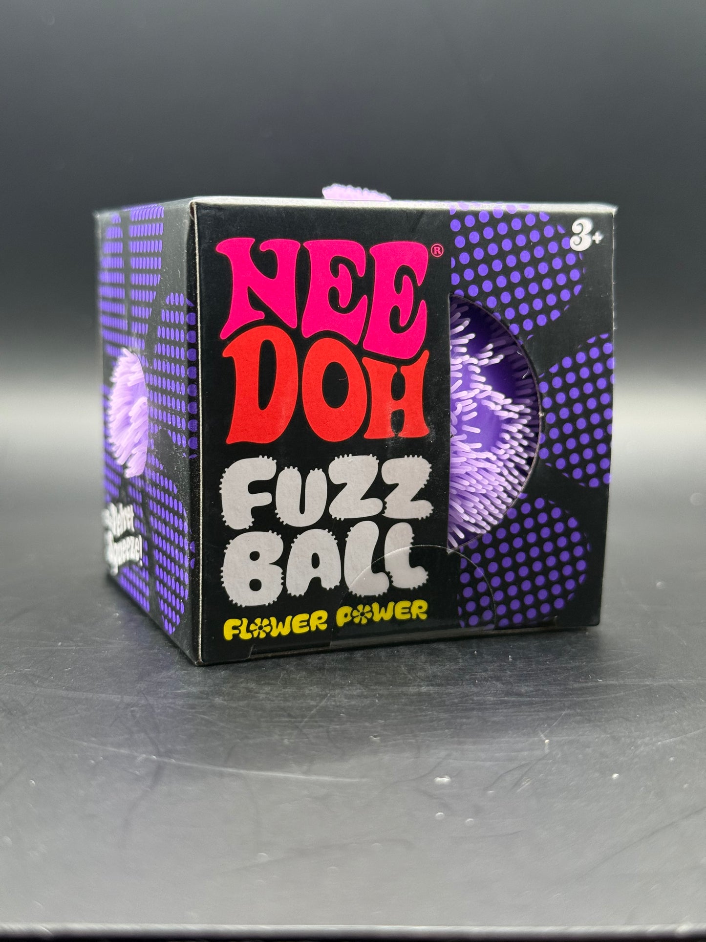 NeeDoh Fuzz Ball Flower Power (Purple)