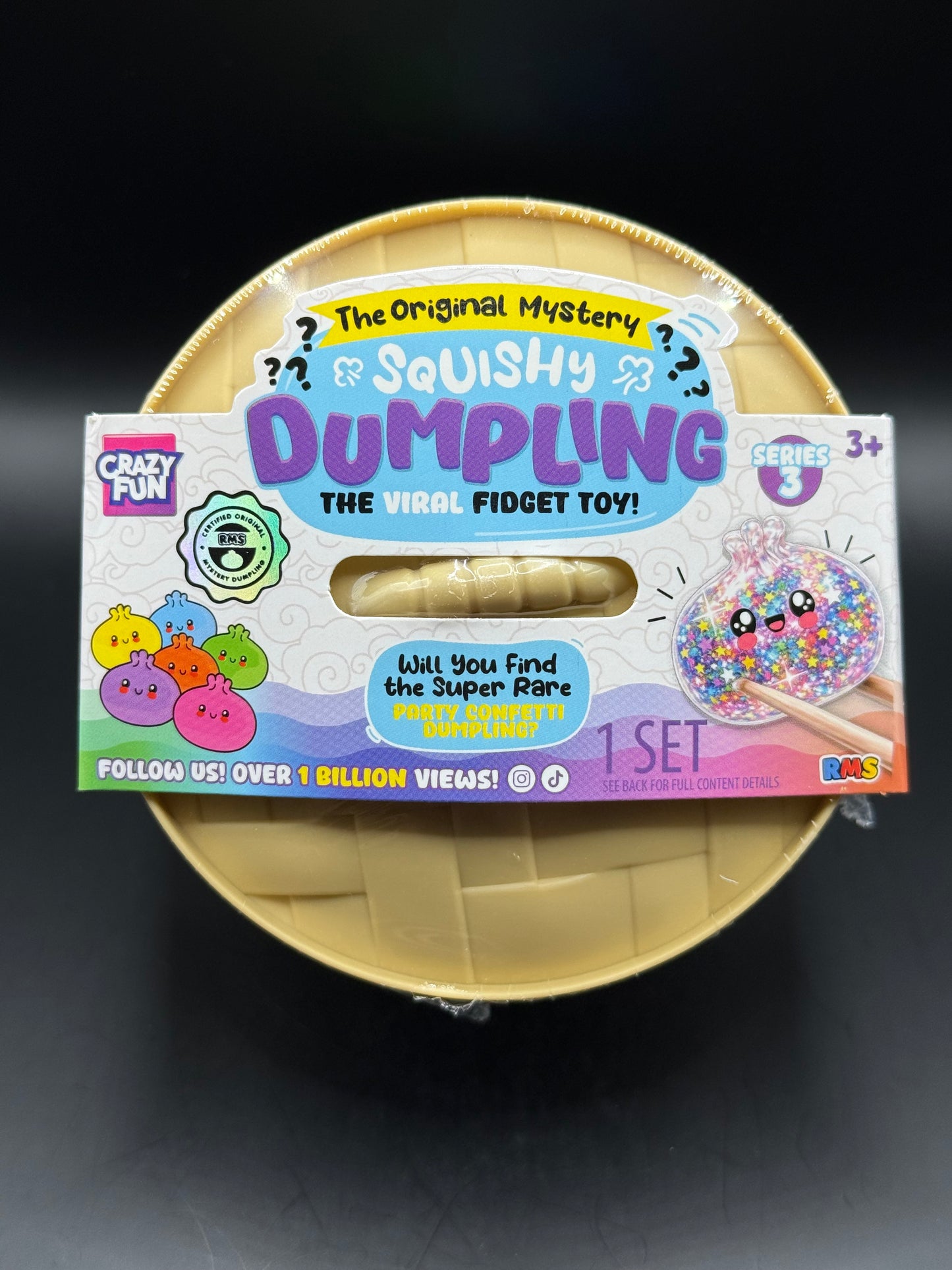 Crazy Fun RMS Mystery Squishy Dumpling - Party Confetti (Target Exclusive)