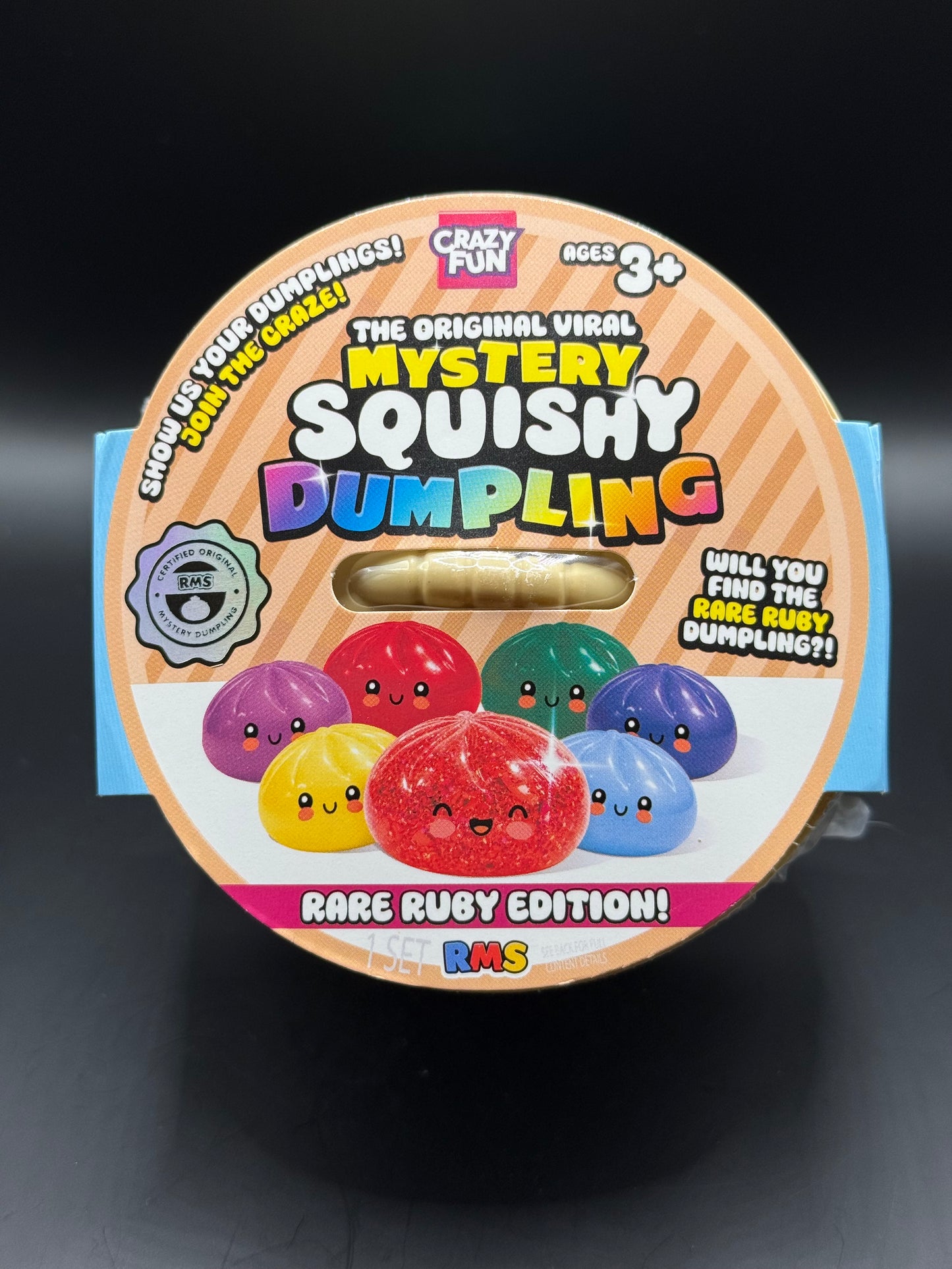Crazy Fun RMS Mystery Squishy Dumpling - Rare Ruby Edition (Walmart Exclusive)