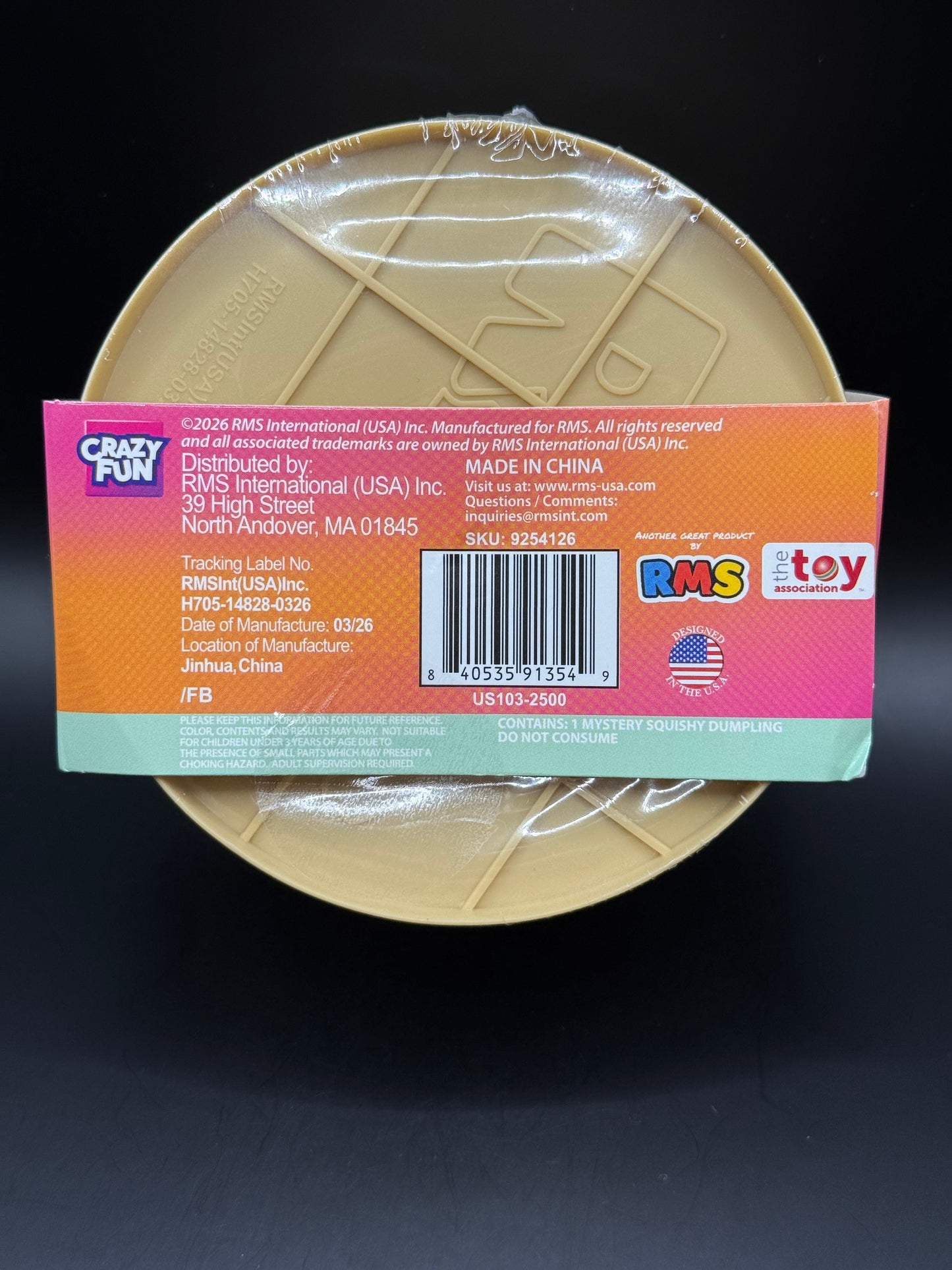 Crazy Fun RMS Mystery Squishy
Dumpling - Sherbert (Orange)
Edition