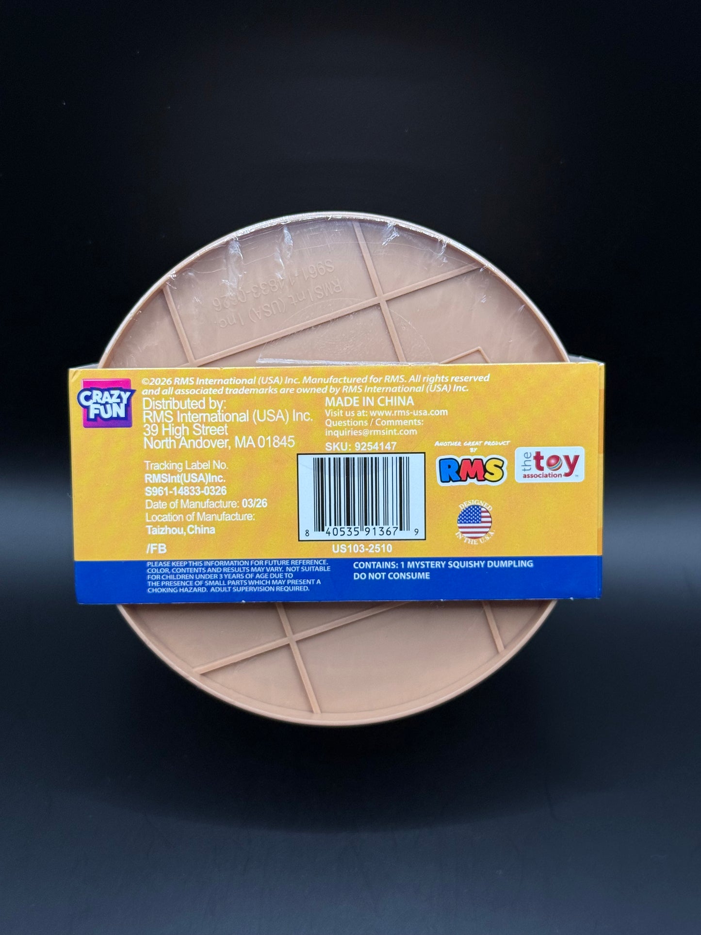 Crazy Fun RMS Mystery Squishy Dumpling - Gold Glitter Edition